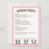 Fun Pink Last Rodeo Bachelorette Party Invitation | Zazzle