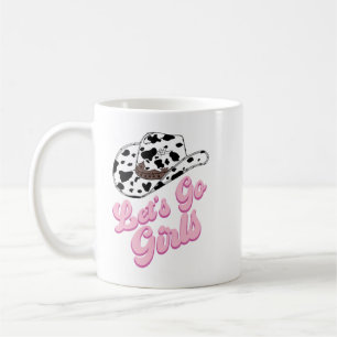 Fun Pink Let's Go Girls Country Coffee Mug