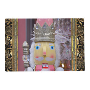 Fun Pink Nutcracker Cute Christmas  Placemat