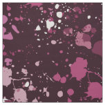 Fun Pink &amp; Purple Paint Splatter  Fabric