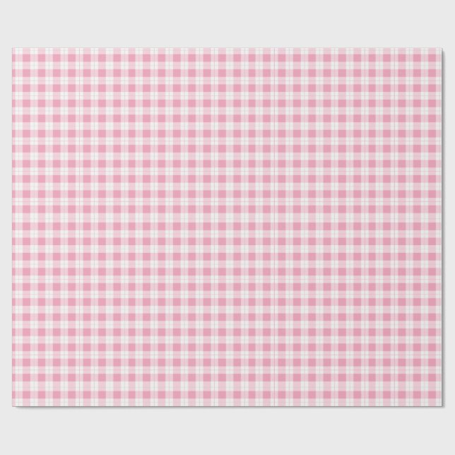 Fun Pink Stripe Birthday Party Wrapping Paper (Flat)