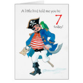 Fun Pirate and Parrot 7th Birthday (Front)