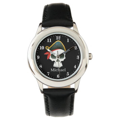 fun Pirate skull boys Watch