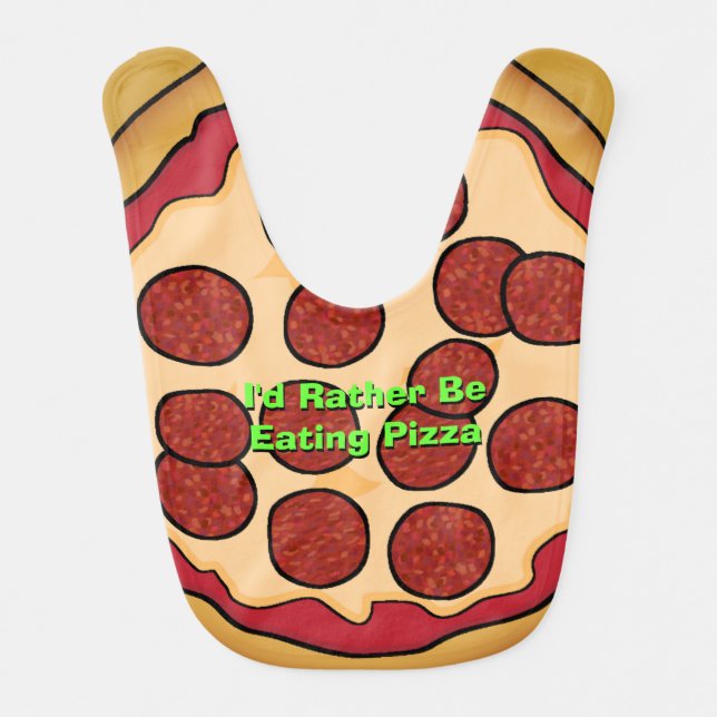 Fun Pizza Baby Bib (Front)