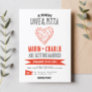 Fun Pizza Couples Bridal Shower Engagement Party Invitation