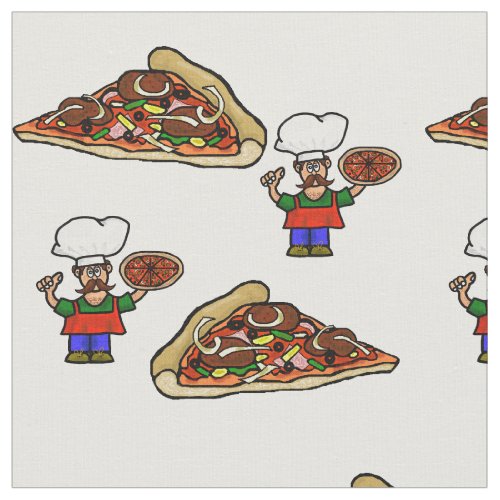 Fun Pizza Fabric