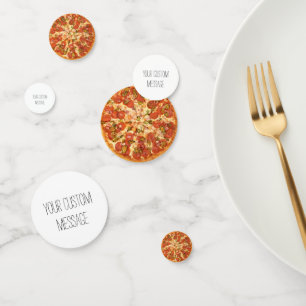 Fun Pizza Lover Birthday Party Custom Celebration Confetti
