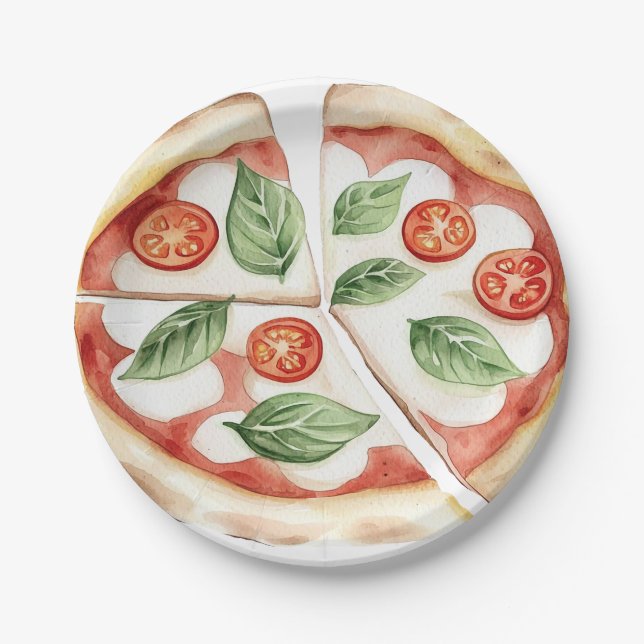 Fun Pizza Paper Plates (Front)