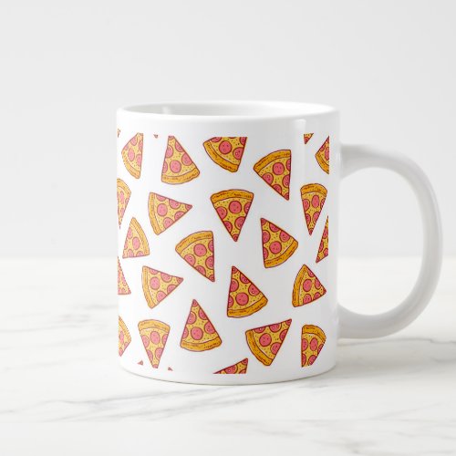 Fun Pizza Slice Pattern Giant Coffee Mug