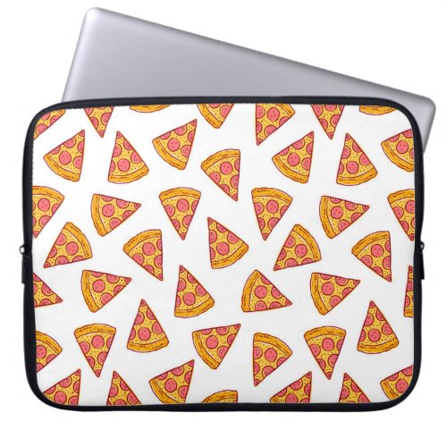 Fun Pizza Slice Pattern Laptop Sleeve