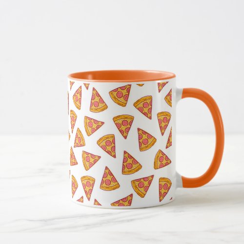 Fun Pizza Slice Pattern Mug