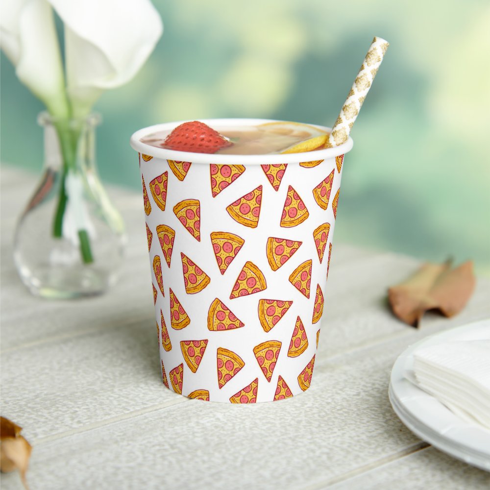 Fun Pizza Slice Pattern Paper Cups sold by Anthology Jinny | SKU ...