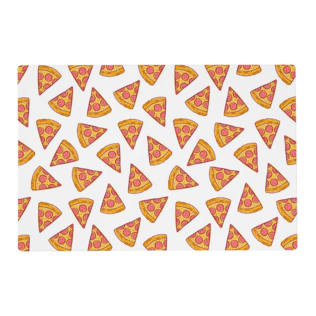 Fun Pizza Slice Pattern Placemat (Front)