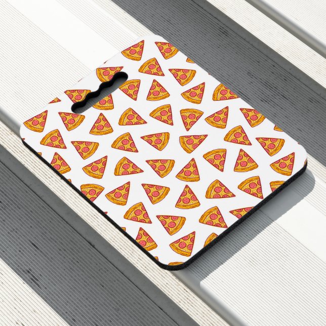 Fun Pizza Slice Pattern Seat Cushion (In Situ)