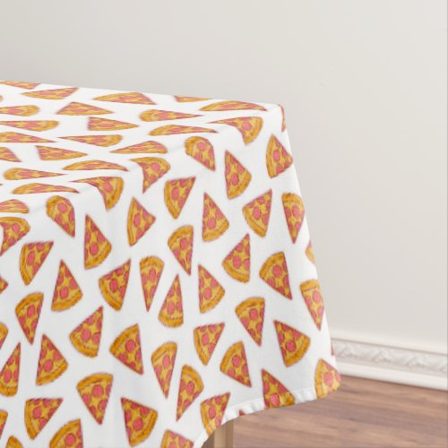 Fun Pizza Slice Pattern Tablecloth