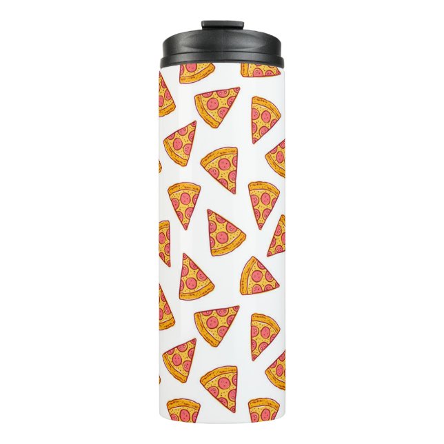 Fun Pizza Slice Pattern Thermal Tumbler (Front)