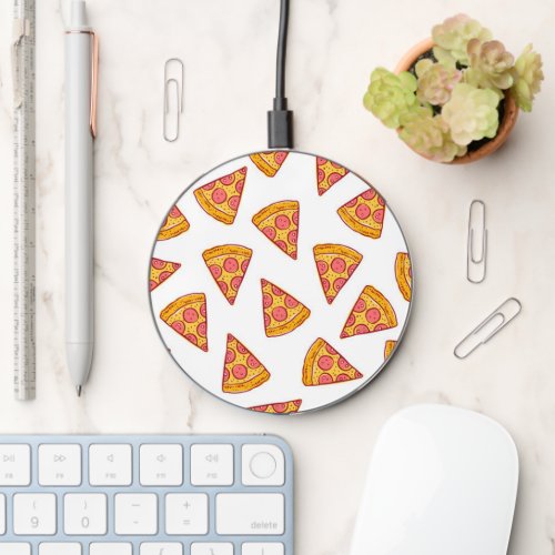 Fun Pizza Slice Pattern Wireless Charger