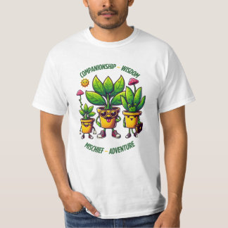 Fun Plant Buddies: Companionship Between Wisdom, T-Shirt