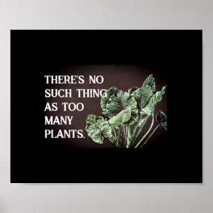 fun plant lovers quote bold nature photo art wall poster