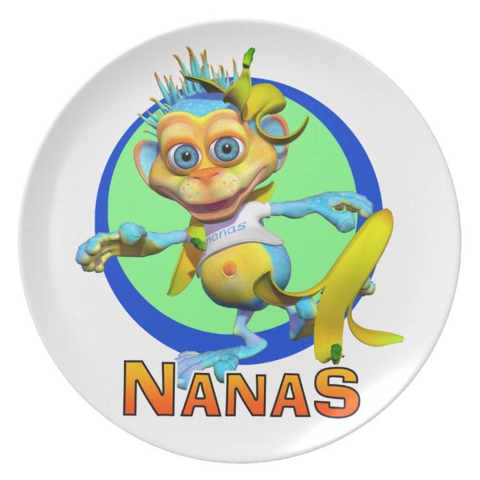 Fun Plate with Nanas the Monkey