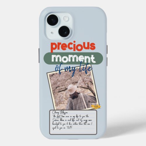 Fun Playful Photo Diary Journal of Life Adventure iPhone 15 Case