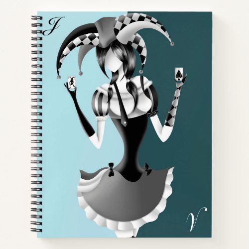 Fun Poker Playing Jester  Notebook