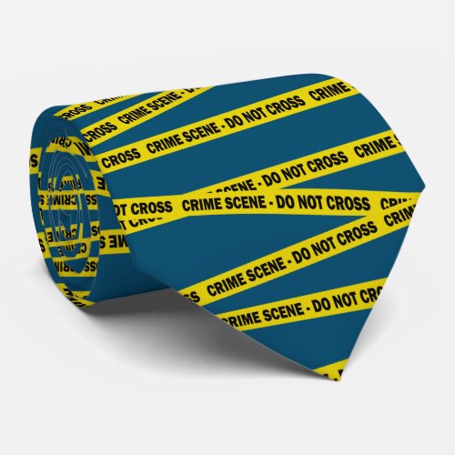 Fun Police Officer Crime Scene Tape Retirement Neck Tie