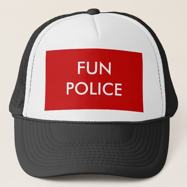 FUN POLICE TRUCKER HAT (Front)