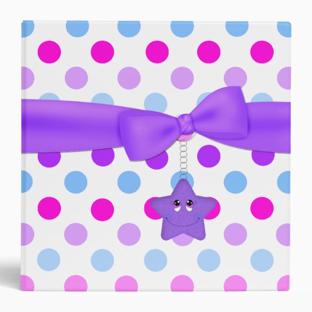 Fun Polka Dot Back to School Binder (Front)