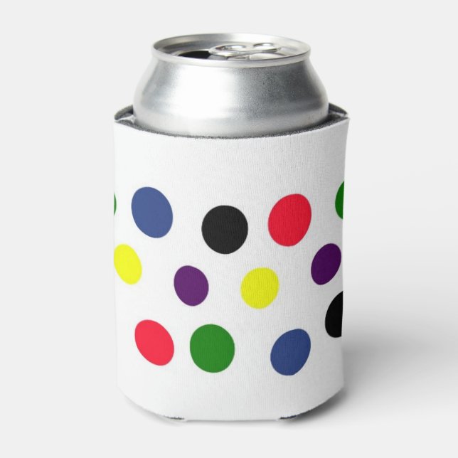 Fun Polka Dot Can Cooler (Can Front)