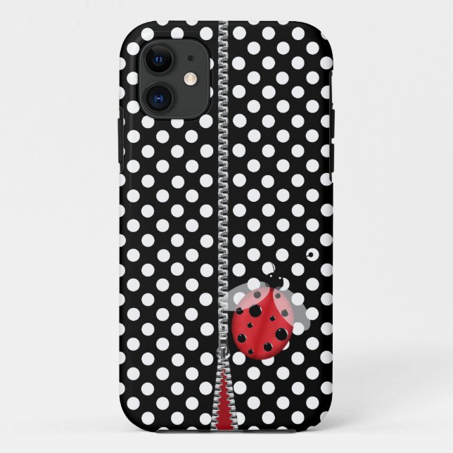 Fun Polka Dot & Ladybug iPhone 5 Case (Back)