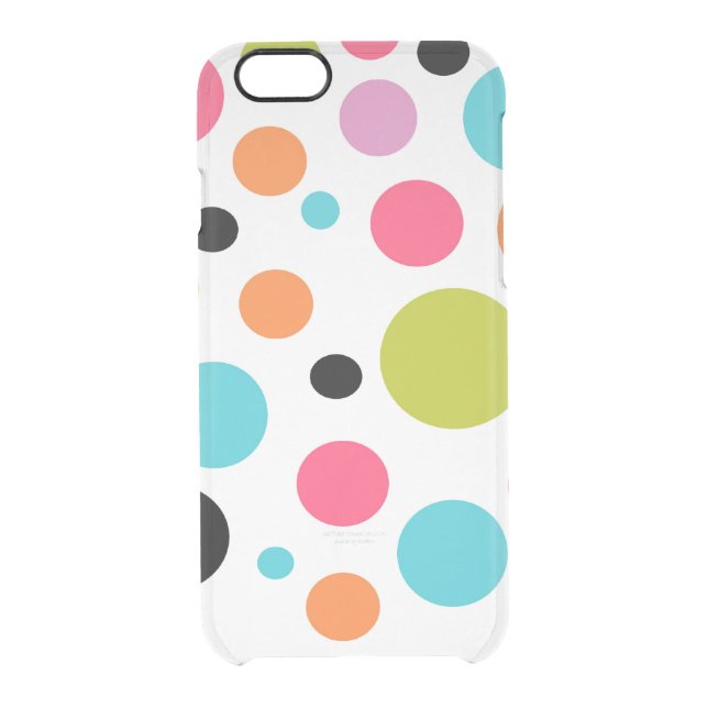 Fun polka dot pattern iPhone 6 uncommon case (Back)