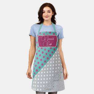 Fun Polka Dot Personalized Apron