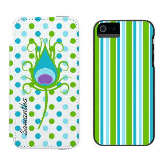 Fun Polka Dots and Stripes iPhone 5S Wallet Case