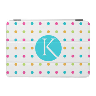 Fun Polka Dots Monogrammed iPad Mini Smart Cover