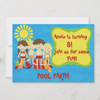 Fun Pool Party Invitation