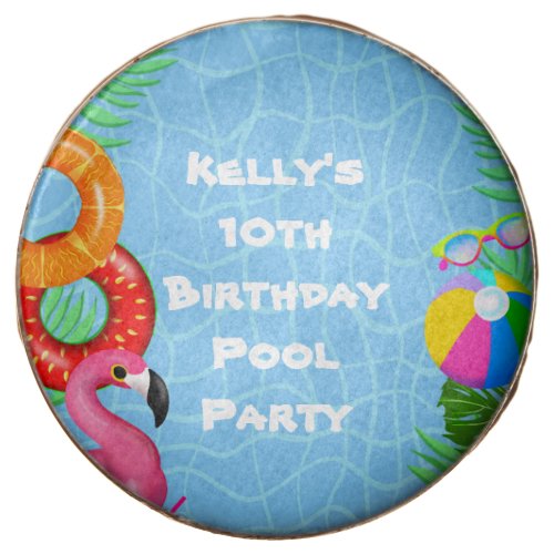 Fun Pool Party Swimming Birthday  Chocolate Covered Oreo