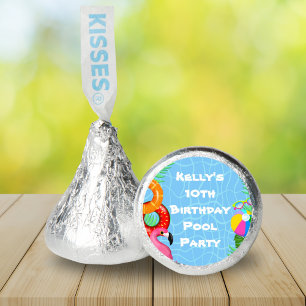 Fun Pool Party Swimming Birthday Hershey®'s Kisses®