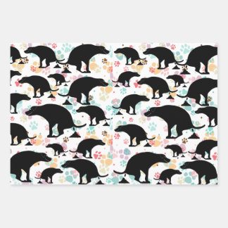 Fun pooping dog wrapping paper sheets