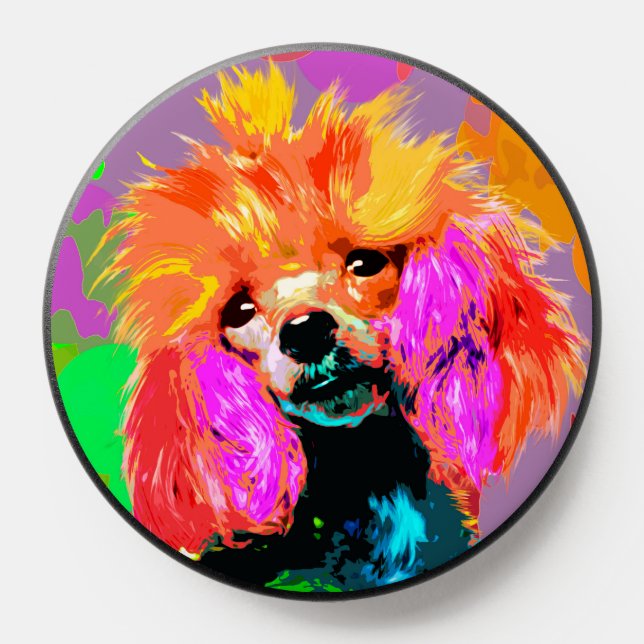 Fun Pop Art Toy Poodle PopSocket (Popsocket)