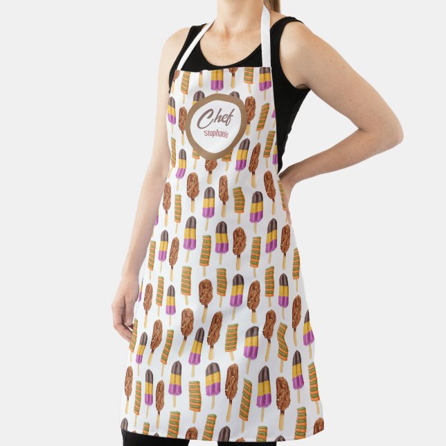 Fun PopsiclePattern, Personalized Apron (Insitu)