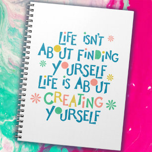Fun, Positive, Life Quote Notebook
