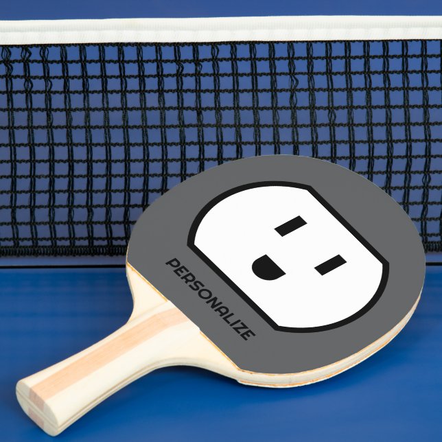 Fun power socket ping pong paddle for table tennis (Insitu)