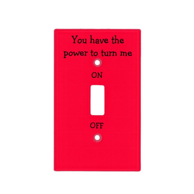 Fun Power To Turn Me On or Off Light Cover (Front)
