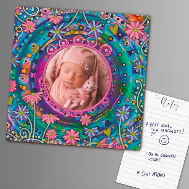 Fun Pretty Family Photo Colorful Floral (Creator Uploaded)