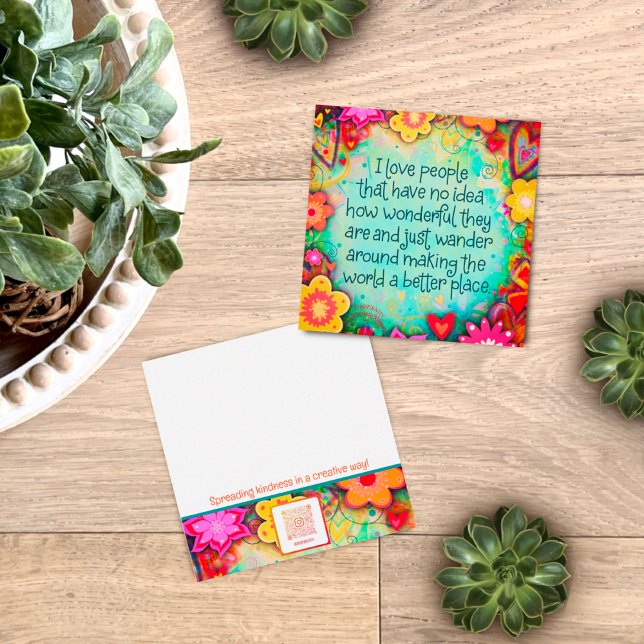 Fun Pretty Love People Inspirivity Kindness Cards (Creator Uploaded)