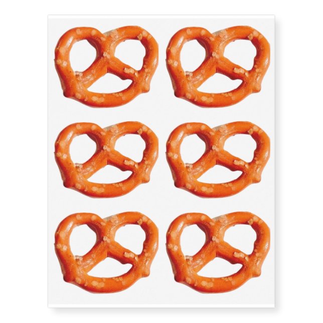 Fun Pretzels 4Robin Temporary Tattoos (Front)