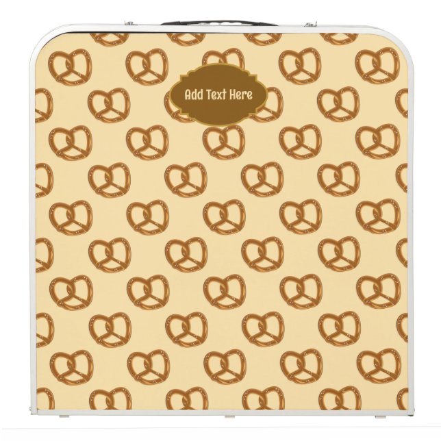 Fun Pretzels Snack Pattern - your family / compan Beer Pong Table (Folded)