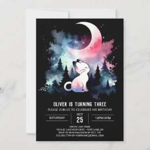 Fun Printable Cat Birthday  Invitation
