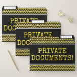 [ Thumbnail: Fun "Private Documents!" File Folder Set ]